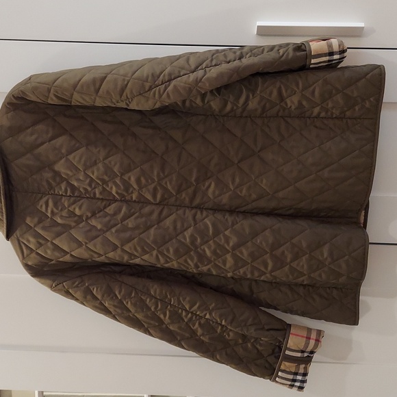 Burberry Quilted Jacket Olive Large - Picture 10 of 11